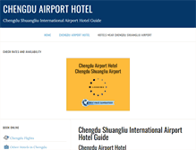 Tablet Screenshot of chengduairporthotel.com